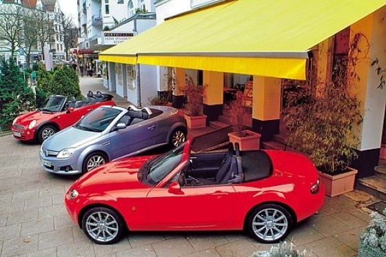 Drei günstige Cabrios
