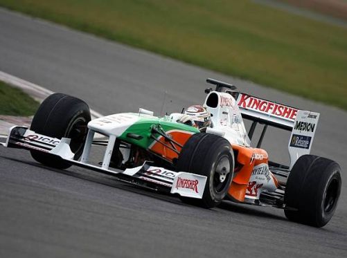 2009 soll es für Adrian Sutil und Force India mit dem VJM02 klar aufwärts gehen