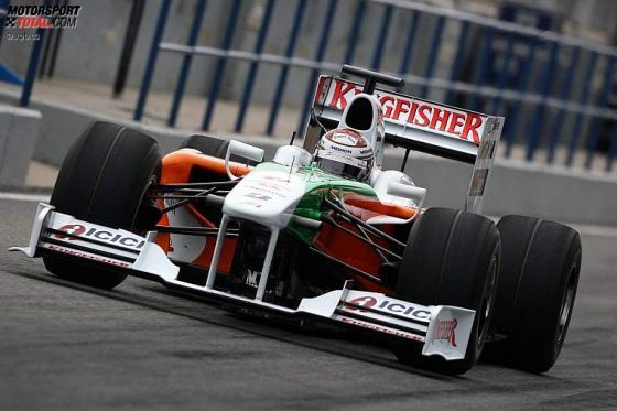 Formel-1-Test Jerez 2009, AdrienSutil Force India Mercedes