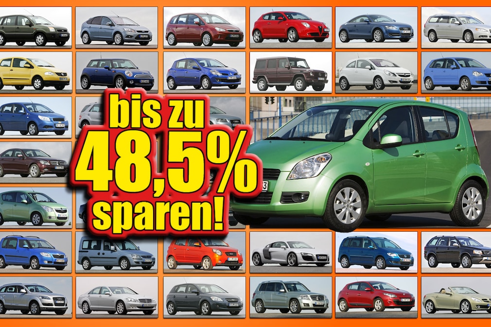 Neuwagen - Die 100 höchsten Rabatte