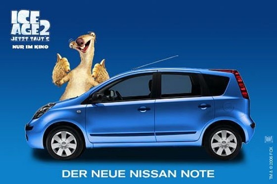 Nissan Note und Ice Age 2