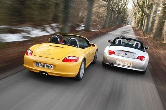 Porsche Boxster gegen BMW Z4