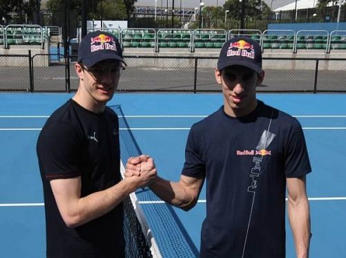 Die Toro-Rosso-Fahrer bereiteten sich beim Tennis auf das Wochenende vor