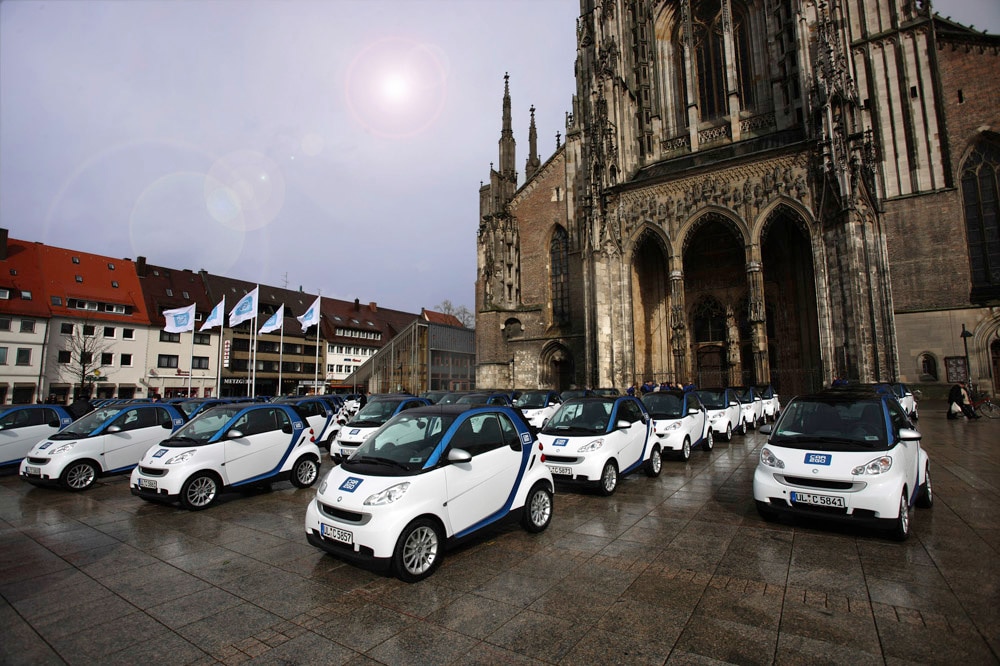 Das Mietwagenprojekt Car2Go wird auf 200 Smart Fortwo erweitert.