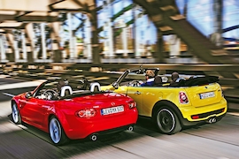 Mazda MX-5 Mini Cooper S Cabrio