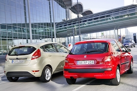 Ford Fiesta Peugeot 206+