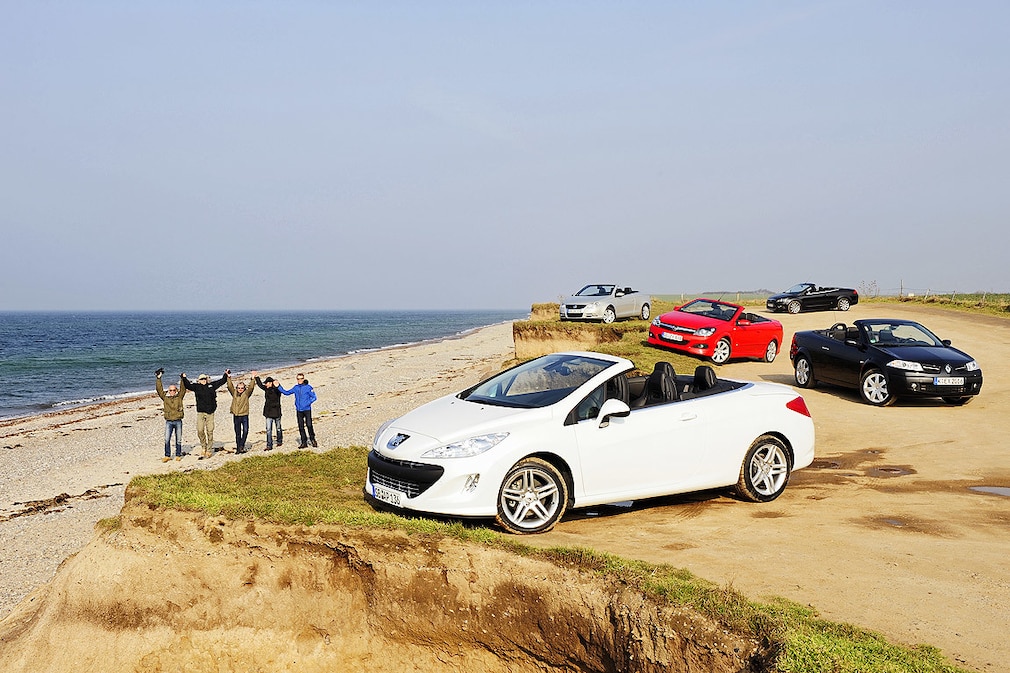 Peugeot 308 CC Hdi 140 Renault Mégane CC 2.0 dCi Opel Astra TwinTop 1.9 CDTI VW Eos 2.0 TDI Ford Focus CC 2.0 TDCi