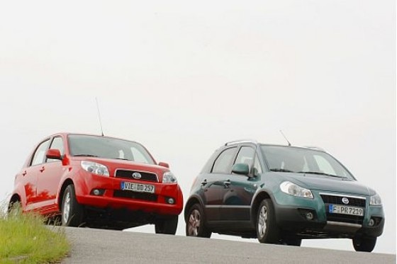 Test: Daihatsu Terios gegen Fiat Sedici