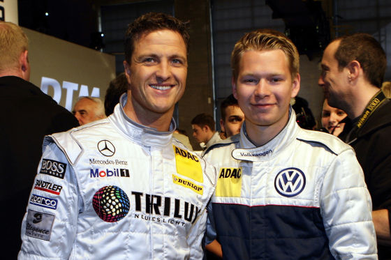 Polo Cup im Rahmen der DTM-Präsentation Düsseldorf 2009, Maximilian Schneider Ralf Schumacher