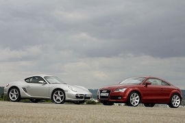 Vergleichstest Audi TT - Porsche Cayman S