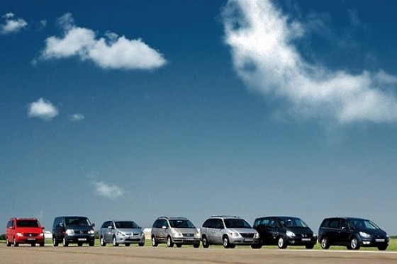 Sieben Vans im Vergleich