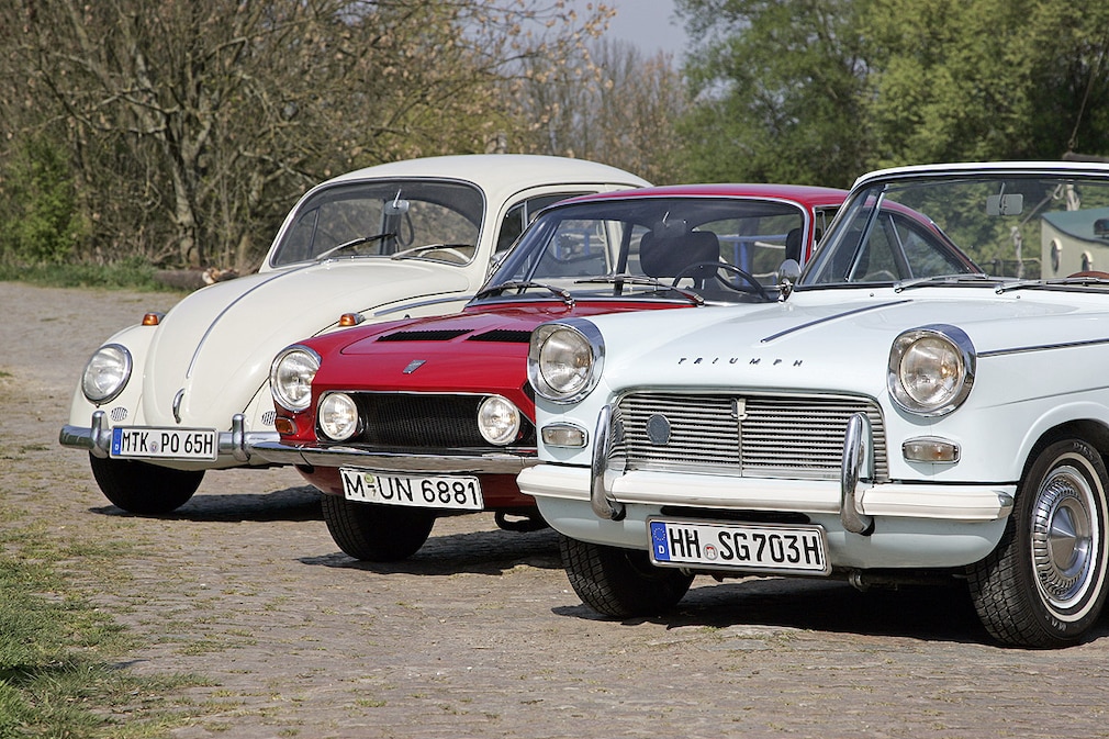 VW Käfer 1200 Simca 1200 S Coupé Triumph 1200 Herald Convertible