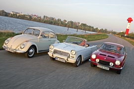 VW Käfer 1200 Triumph 1200 Herald Convertible Simca 1200 S Coupé