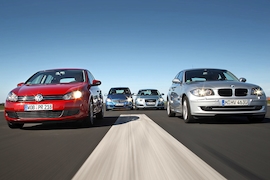 VW Golf 2.0 TDI Mercedes A 180 CDI Audi A3 Sportback 1.9 TDI e BMW 116d