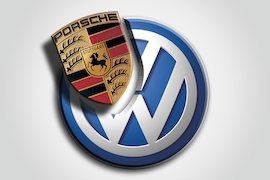 Volkswagen VW Porsche Logo Montage