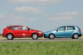 Vergleich Dodge Caliber  VW Golf