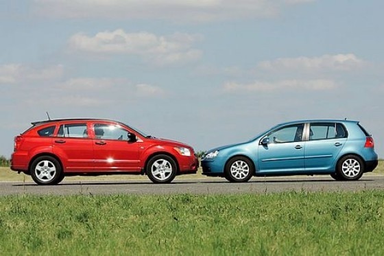 Vergleich Dodge Caliber  VW Golf