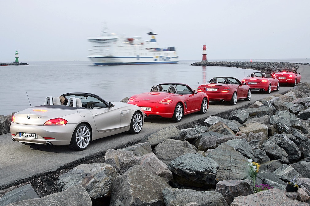 Audi TTS Porsche Boxster BMW Z4 Nissan 350Z Mercedes SLK