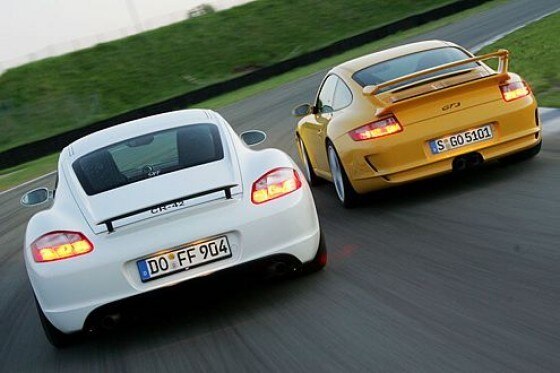 Test 911 GT3 gegen 9ff Cayman