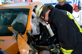 Helfer im Einsatz