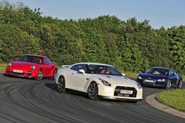 Porsche 911 Turbo Nissan GT-R Audi R8 V10