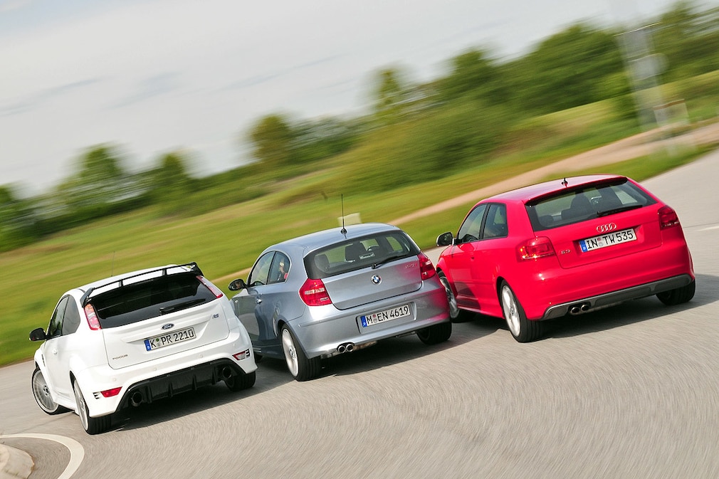 Audi S3 BMW 130i Ford Focus RS