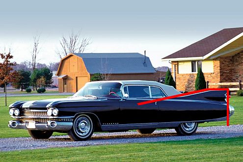 1959 lief die Heckflossenmode zur Höchstform auf. Hier mit dem Cadillac Eldorado Biarritz.