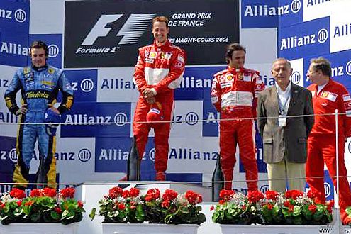 Ferrari vor Renault. So wünscht es sich Michael Schumacher auch für den GP in Budapest.