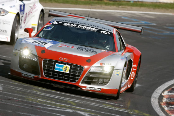 24 Stunden Rennen auf dem Nürburgring 2009 Audi R8 LMS#99 (Phoenix Racing), Marc Basseng/Marcel Fässler/Mike Rockenfeller/Frank Stippler