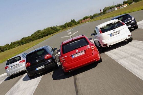 Fünf getunte Kompakte