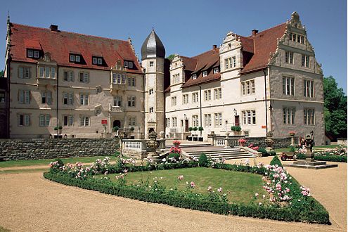 Im Schloßhotel Münchhausen bei Hameln wohnte die französische WM-Mannschaft.