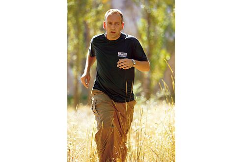 Tag der Supersportler: Stefan aus Hamburg beweist gute Kondition.