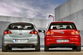 Opel Astra VW Golf