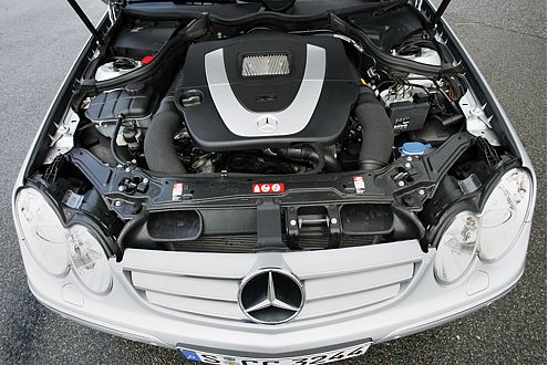 Erst bei 4000/min geht es beim V6 im CLK 350 so richtig zur Sache.