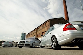 Test Audi S6  BMW M5  Mercedes E 63 AMG