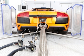 Lamborghini Abgas-Prüfstand