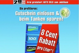 Tankgutschein von Aral und AUTO BILD