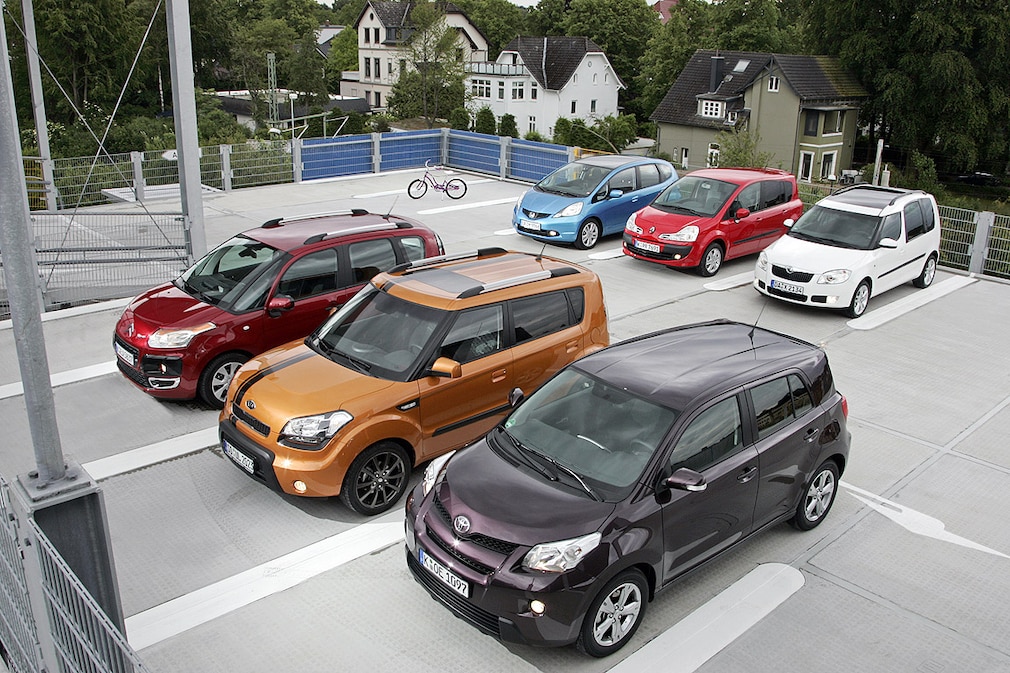 Citroën C3 Picasso Kia Soul Toyota Urban Cruiser Honda Jazz Renault Grand Modus Skoda Roomster