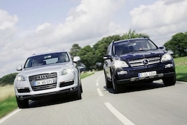 Test Audi Q7 gegen Mercedes GL