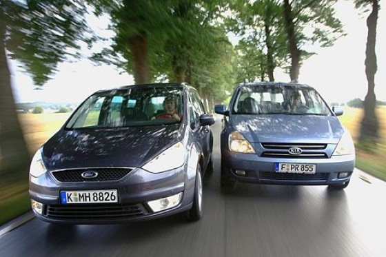 Test Ford Galaxy gegen Kia Carnival
