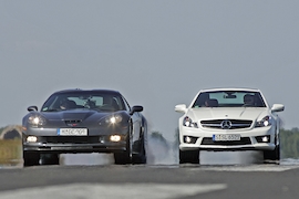 Corvette ZR1 Mercedes SL 65 AMG