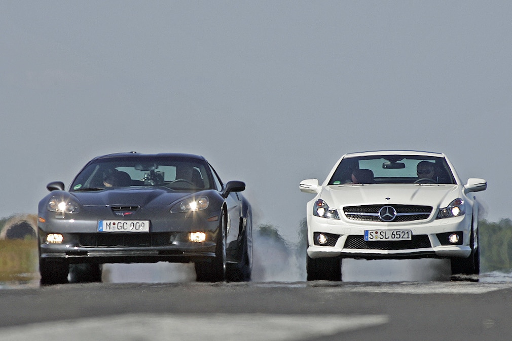 Corvette ZR1 Mercedes SL 65 AMG
