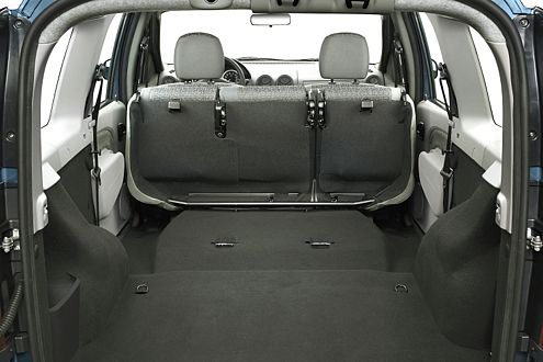 2350 Liter passen in den Logan MCV. Alternativ sieben Passagiere.