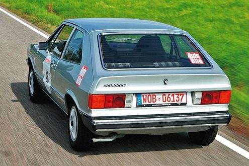 Auch ein schöner Rücken kann entzücken: das Heck des Scirocco I.