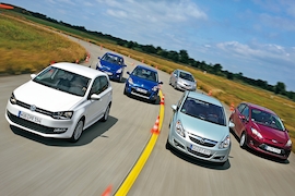 VW Polo Honda Jazz Hyundai i20 Renault Clio Ford Fiesta Opel Corsa