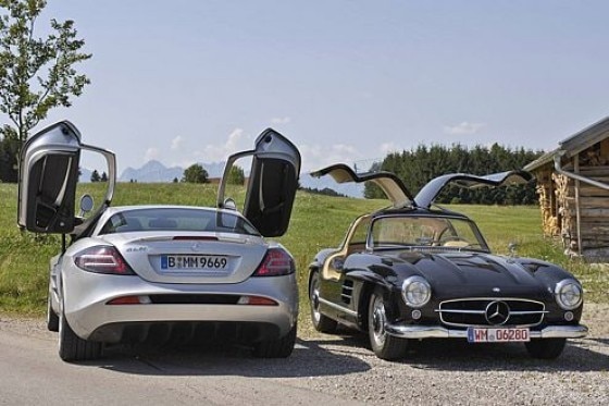 Mercedes 300 SL trifft SLR McLaren
