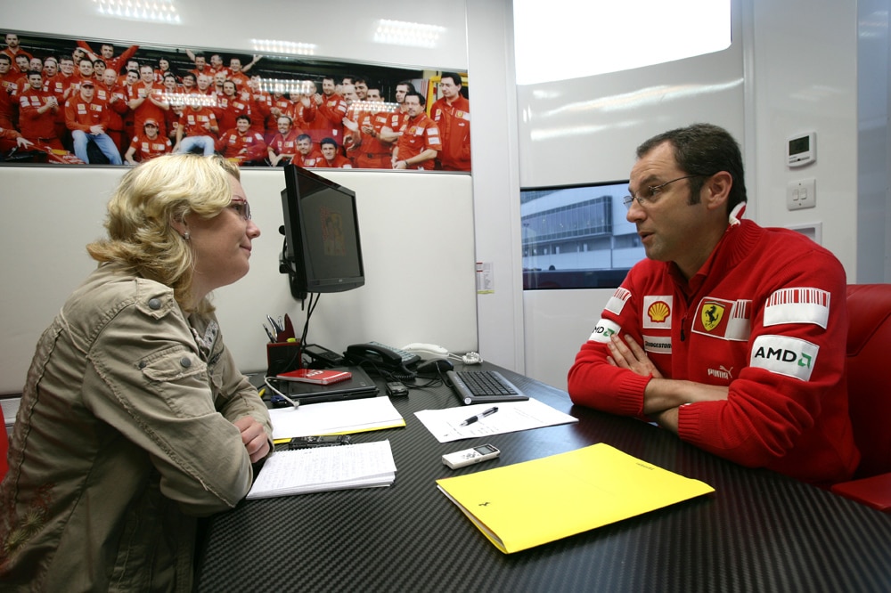Interview Formel 1 Ferrari Teamchef Stefano Domenicali