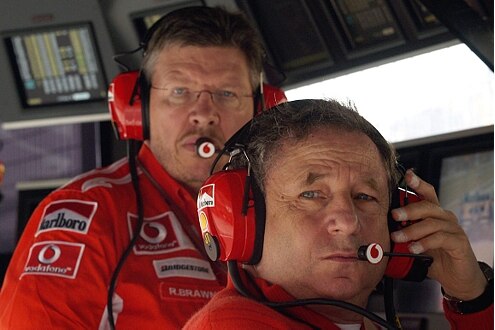 Die Konstrukteurs-WM im Blick: Jean Todt (re.) und Ross Brawn.