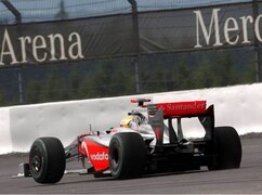 Lewis Hamilton wurde in der Eifel von einem defekten Reifen eingebremst