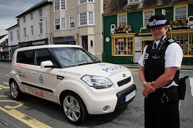 Kia Soul als Polizeiwagen